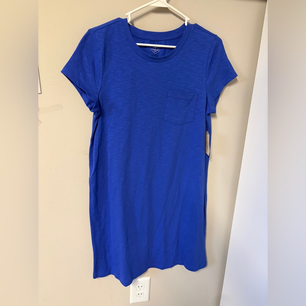 St. John’s Bay NWT Blue Women's Tee Shirt Dress